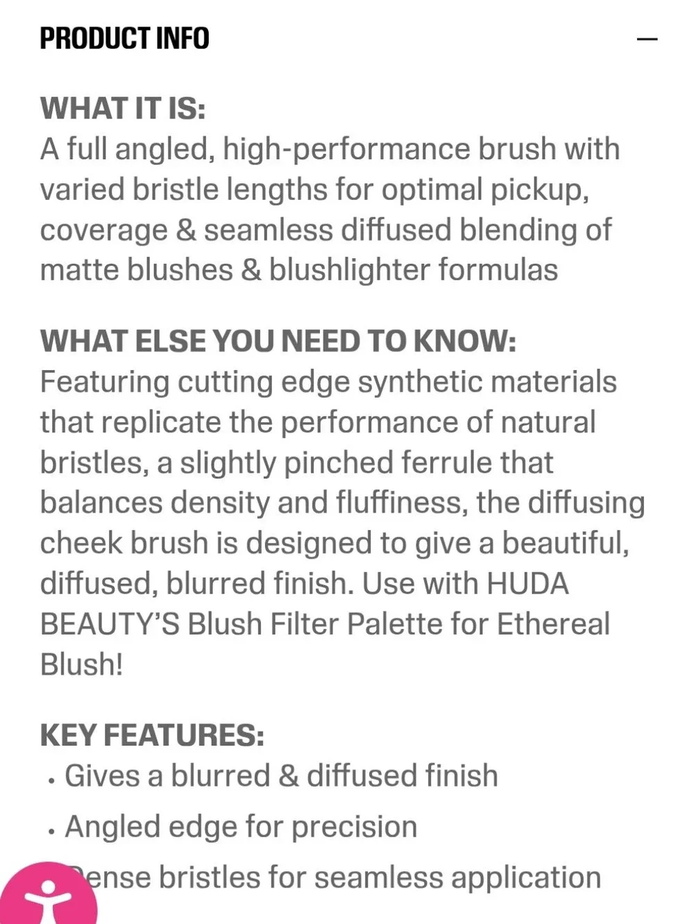 Huda Beauty Diffusing Cheek Brush